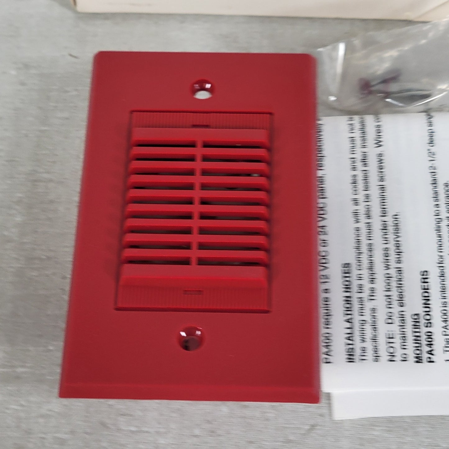 System Sensor PA400R Remote LED Annuciator 783883000700 Honeywell Red