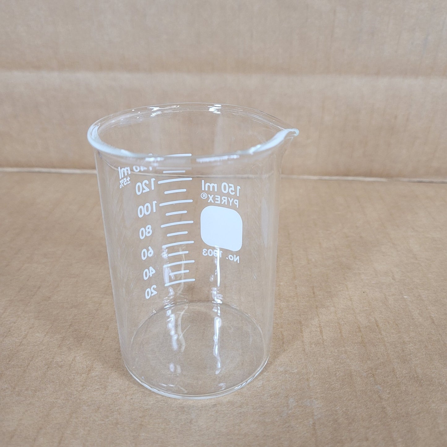 Corning Pyrex 150mL 1003-150 Griffin Beaker Glass Form Durable Heavy Duty 11pk