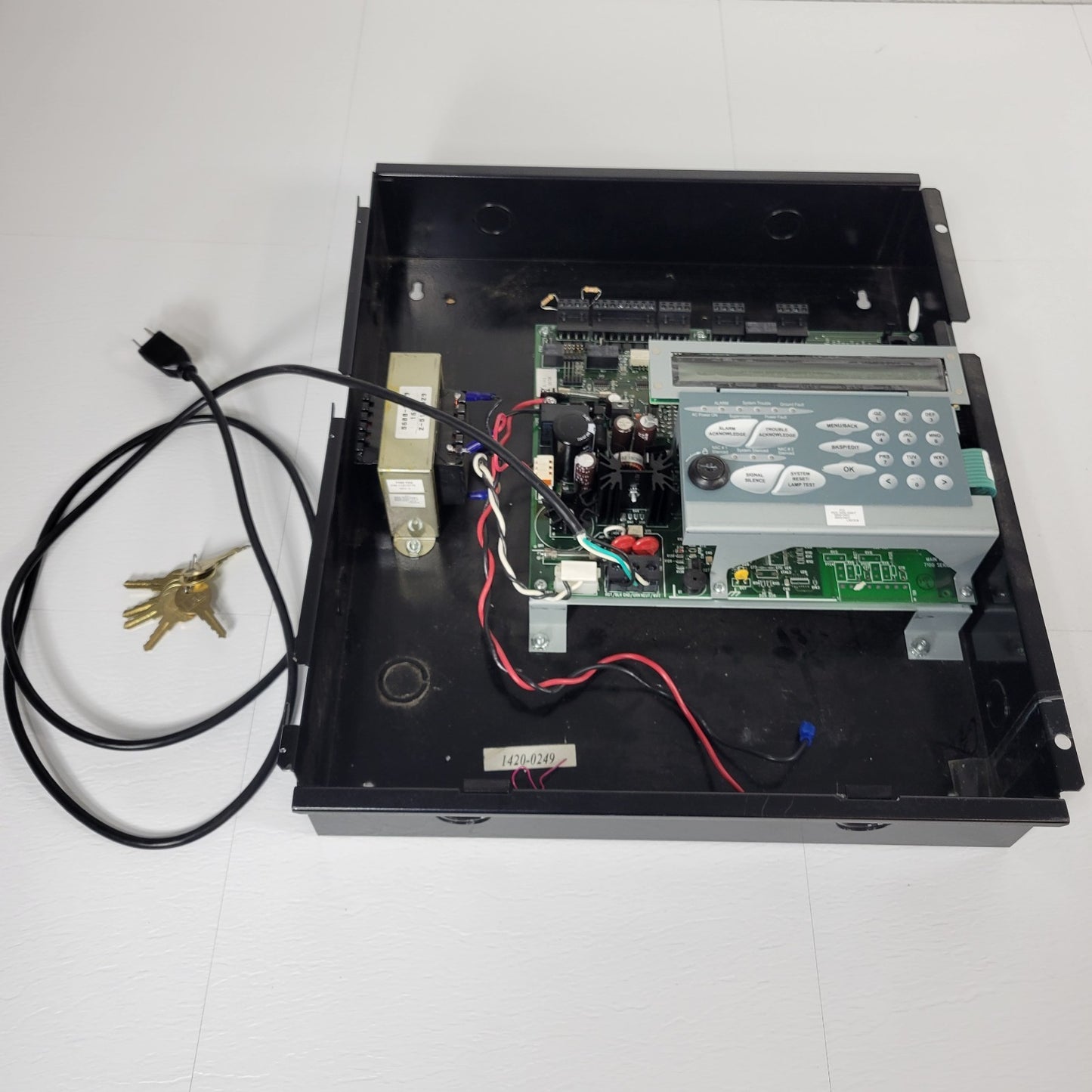 FCI Gamewell 7100 L3012B Fire Alarm Control Panel Box BF-9511 SLC Multiprocessor