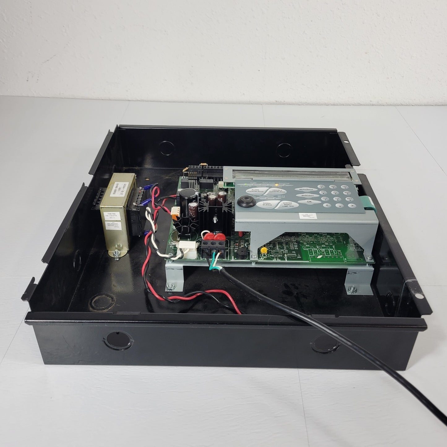 FCI Gamewell 7100 L3012B Fire Alarm Control Panel Box BF-9511 SLC Multiprocessor