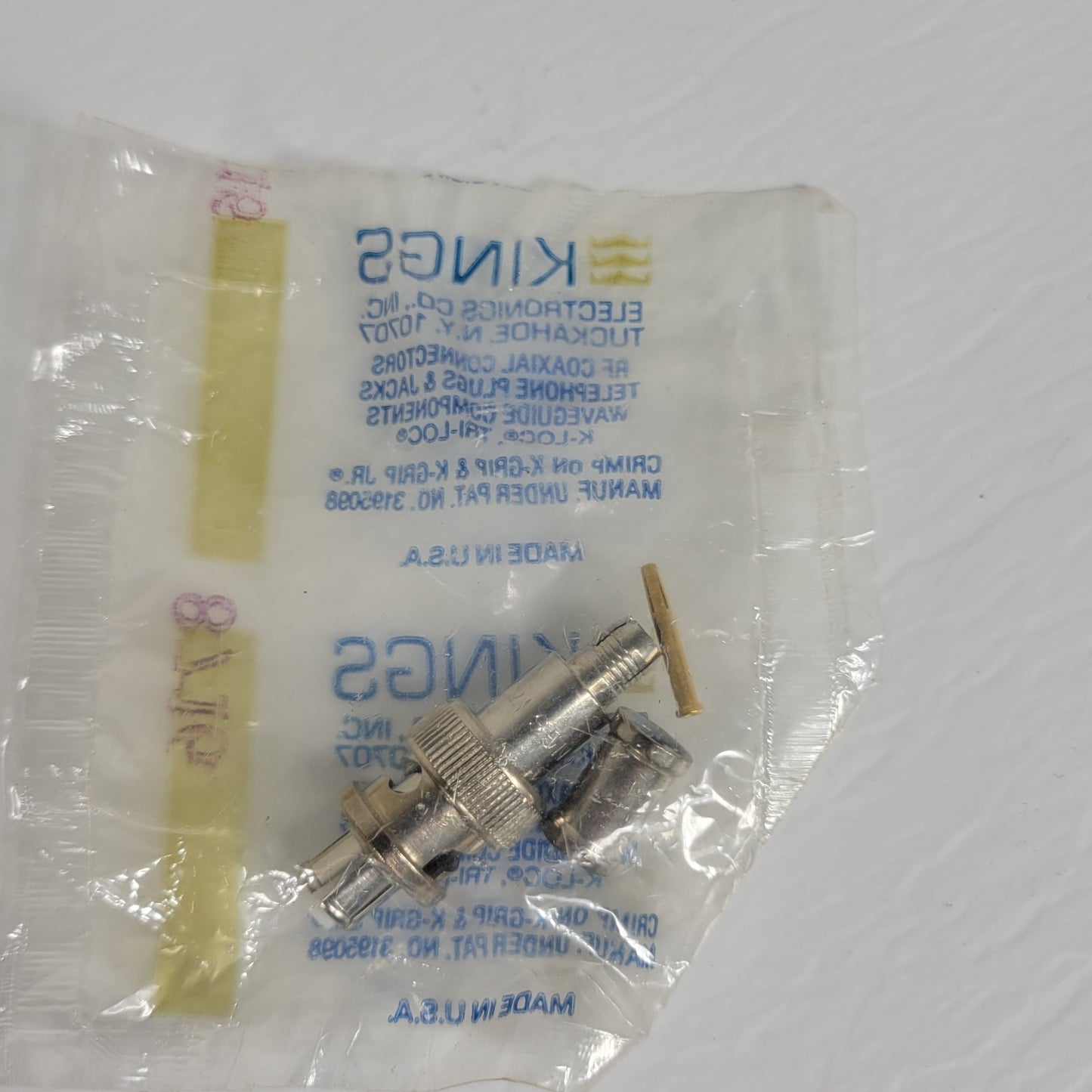 Kings Electronics 1705-1 RF Coaxial SHV Plug Straight Male 300 MHz