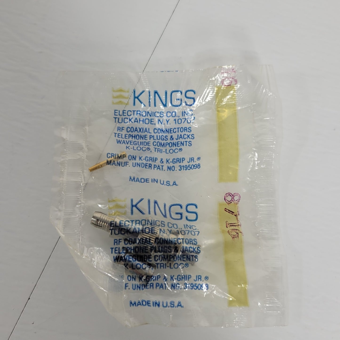 Kings Electronics 1705-1 RF Coaxial SHV Plug Straight Male 300 MHz