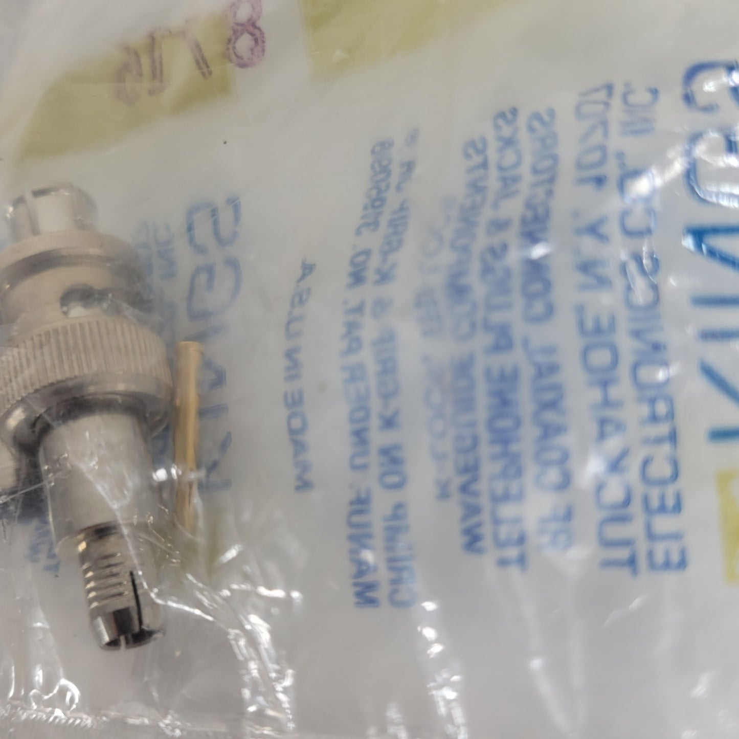 Kings Electronics 1705-1 RF Coaxial SHV Plug Straight Male 300 MHz