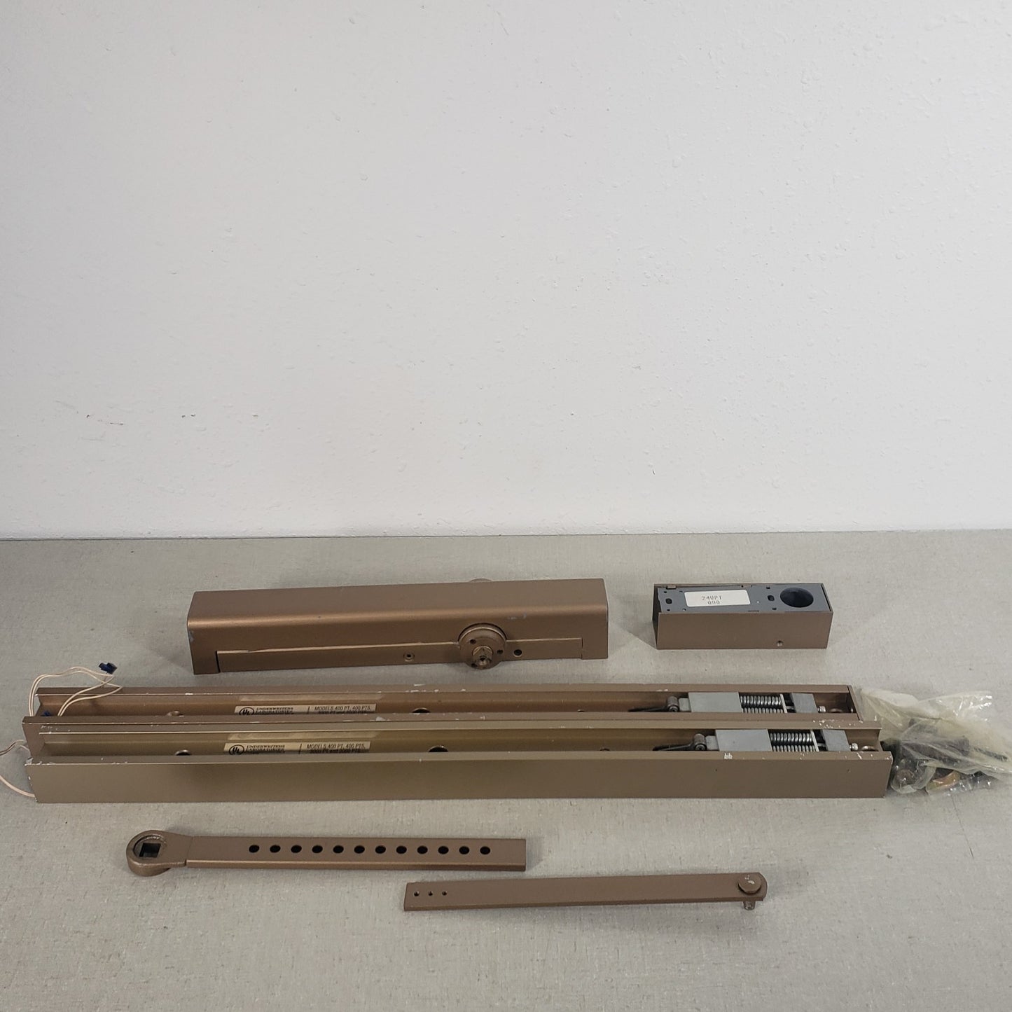 Yale Door Rail Closer Parts Bronze Finish Not Complete Set 400PT 400PTS 3000PT