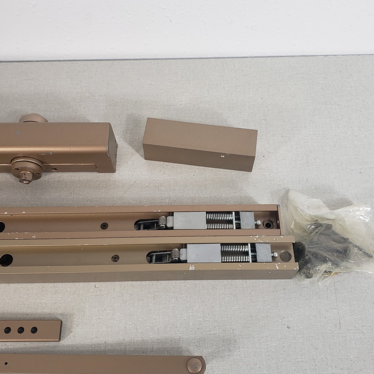 Yale Door Rail Closer Parts Bronze Finish Not Complete Set 400PT 400PTS 3000PT