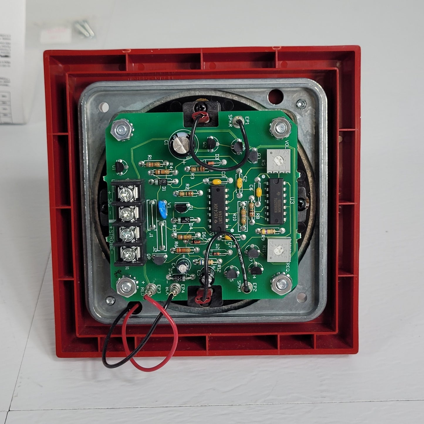 Faraday 5394B1424 Electronic Chime w/ Strobe Fire Alarm Red 500-699715FA
