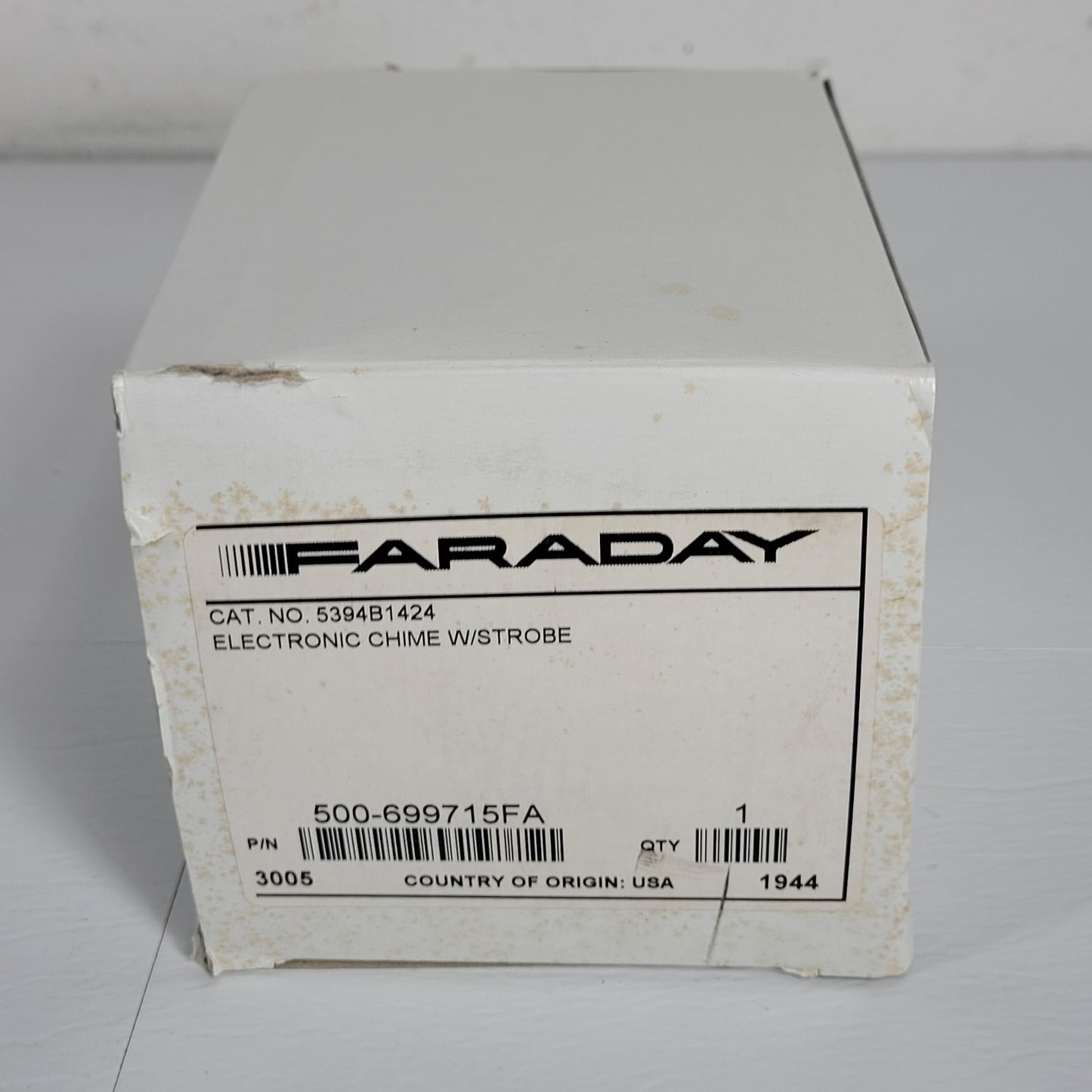 Faraday 5394B1424 Electronic Chime w/ Strobe Fire Alarm Red 500-699715FA