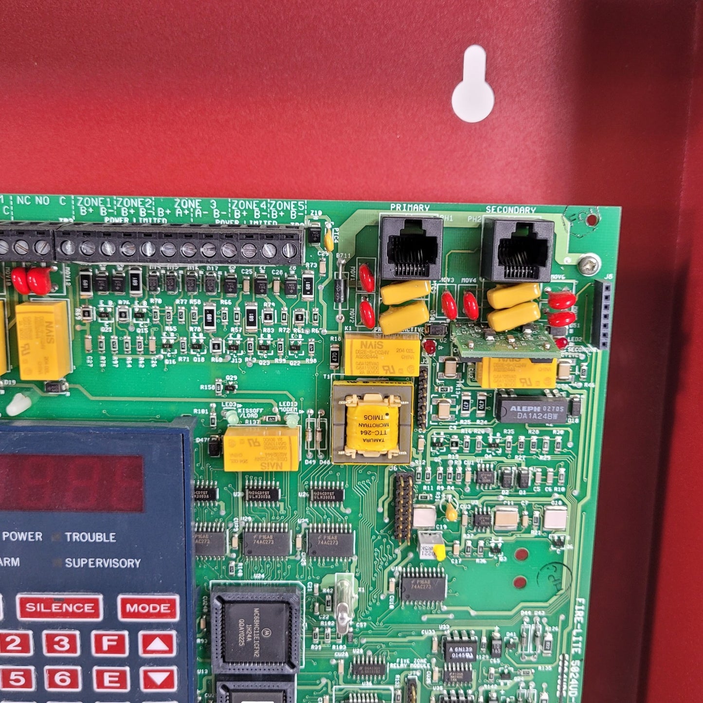 FCI FC-5C Fire Control Communicator Box FACP 5024UD-PCC Rev. W- KEY BROKEN