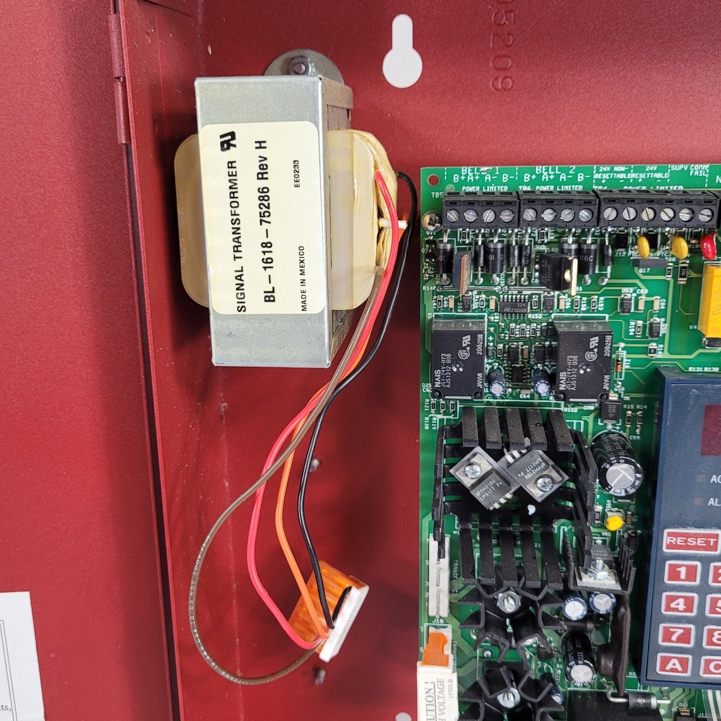 FCI FC-5C Fire Control Communicator Box FACP 5024UD-PCC Rev. W- KEY BROKEN