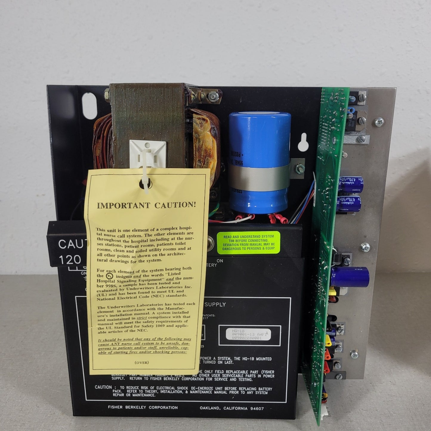 Ektacom HQ-1B Nurse Call DC Power Supply Class 2 B09001-13 ARFI 28VDC 15VDC 5VDC