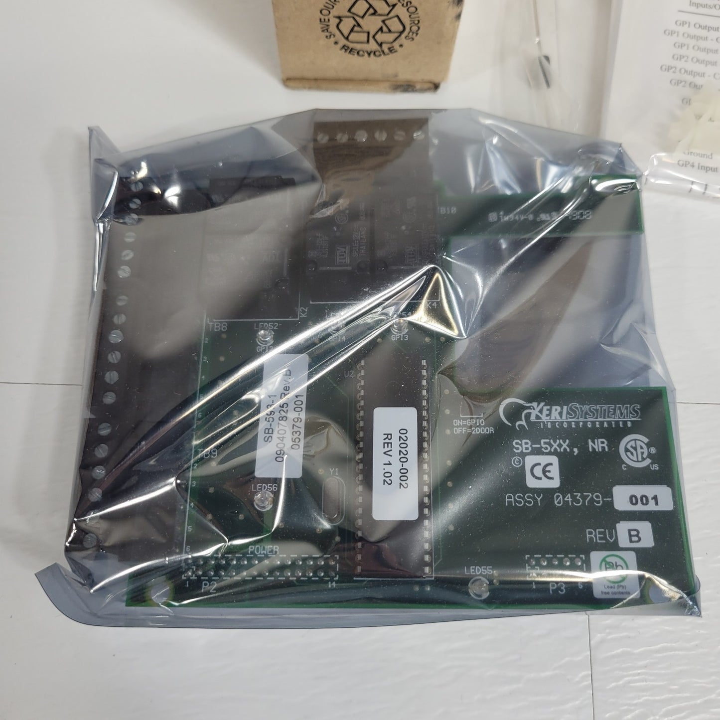 Keri Systems SB-593-1 Satellite Board Control Board 05379-001 Assy 04379-001