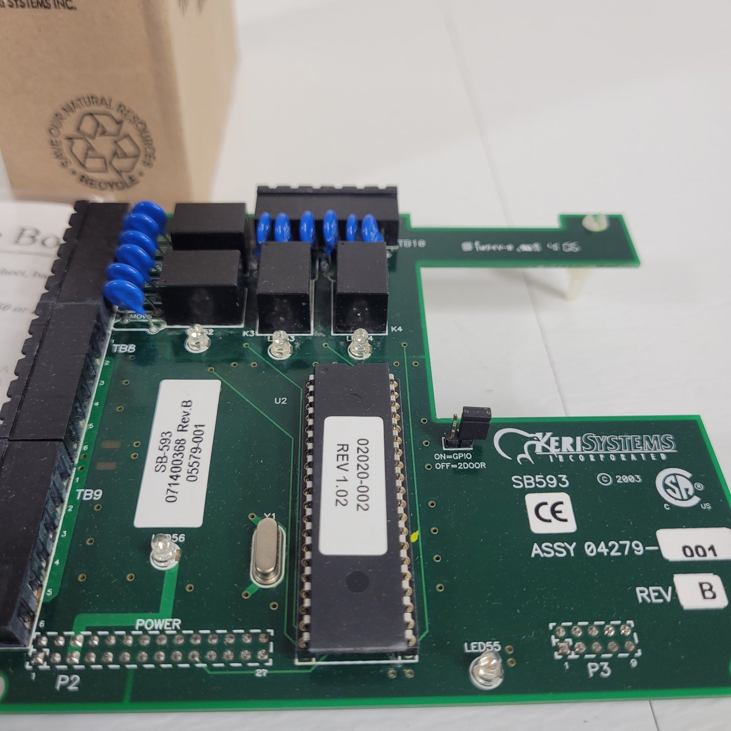 Keri Systems SB-593-1 Satellite Board  05379-001 Assy 04379-001