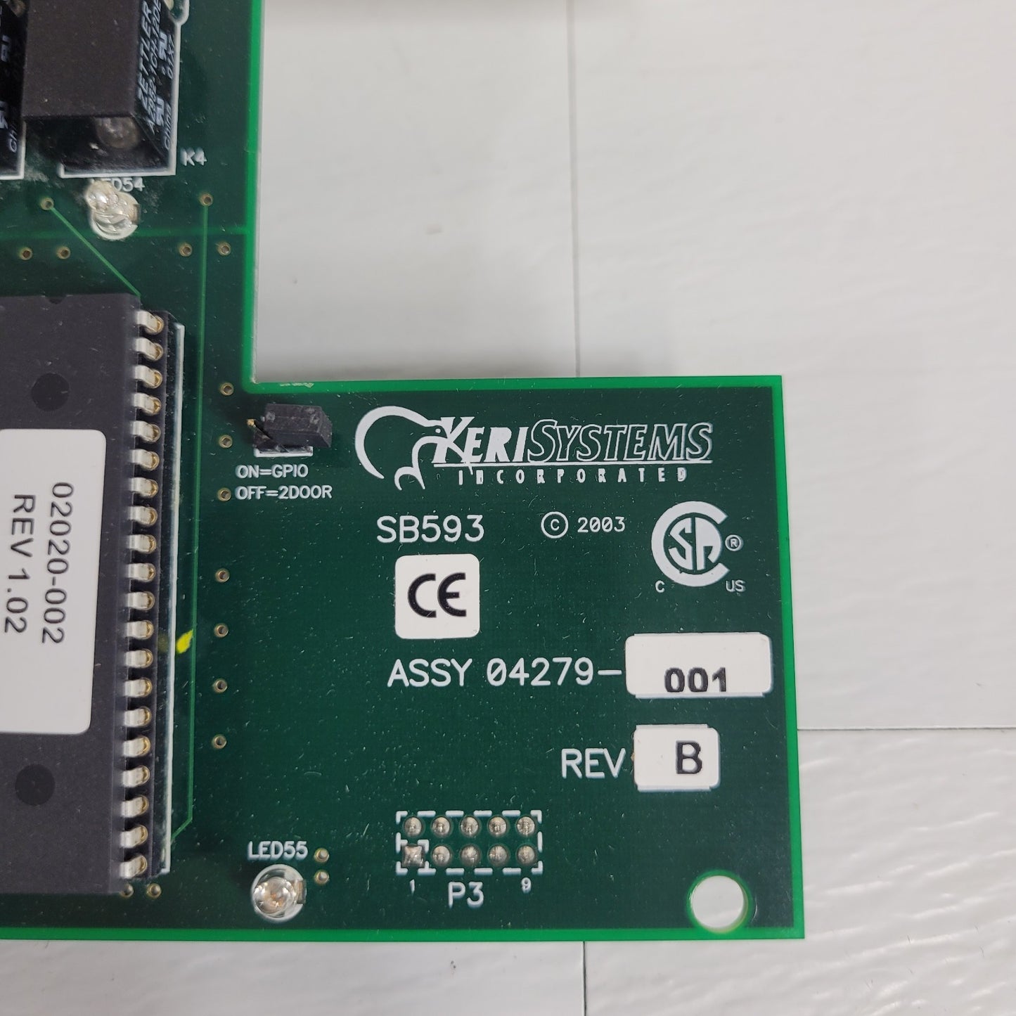 Keri Systems SB-593-1 Satellite Board  05379-001 Assy 04379-001