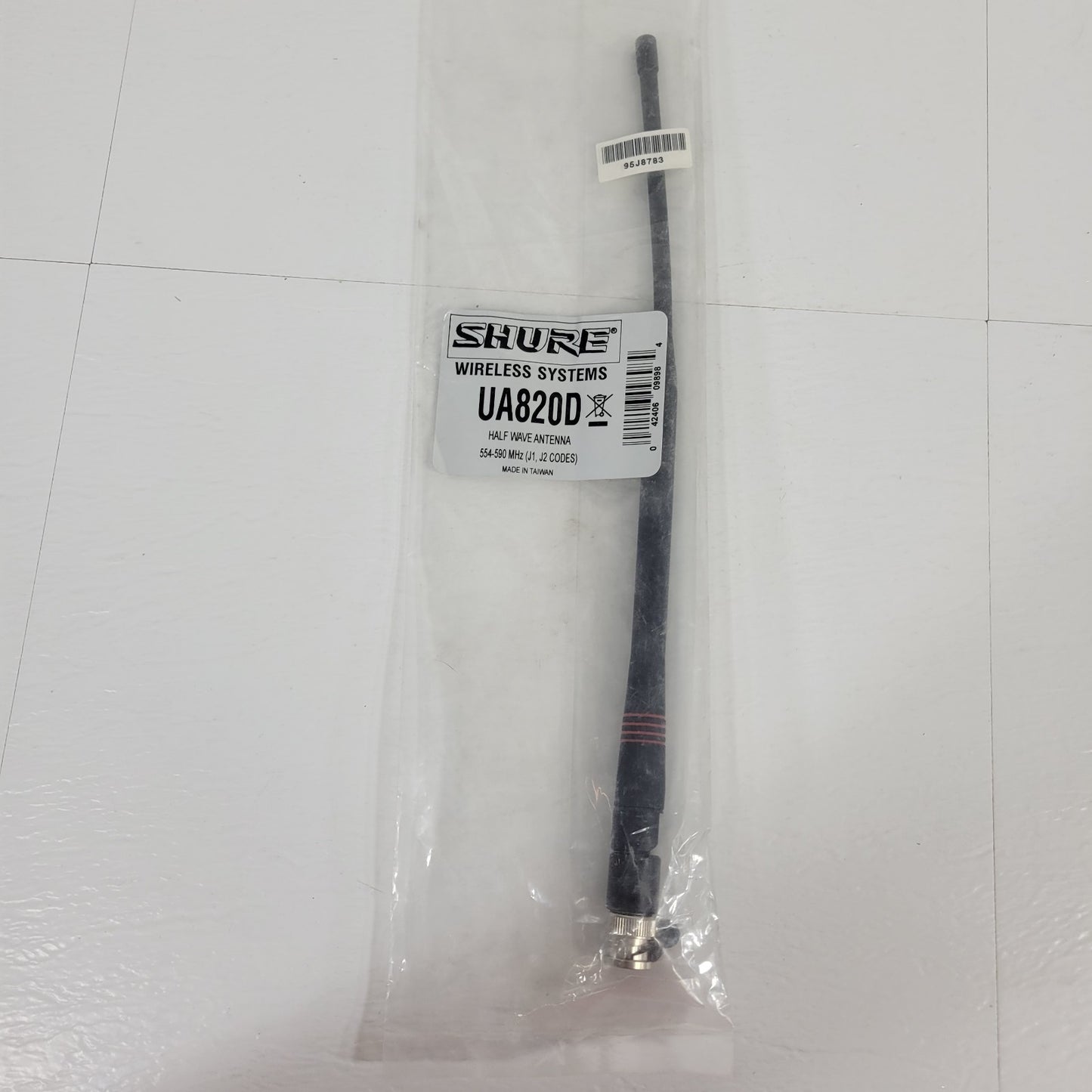 Shure UA820D Wireless Systems Half Wave Antenna 554 To 590 MHz (J1, J2 Codes)