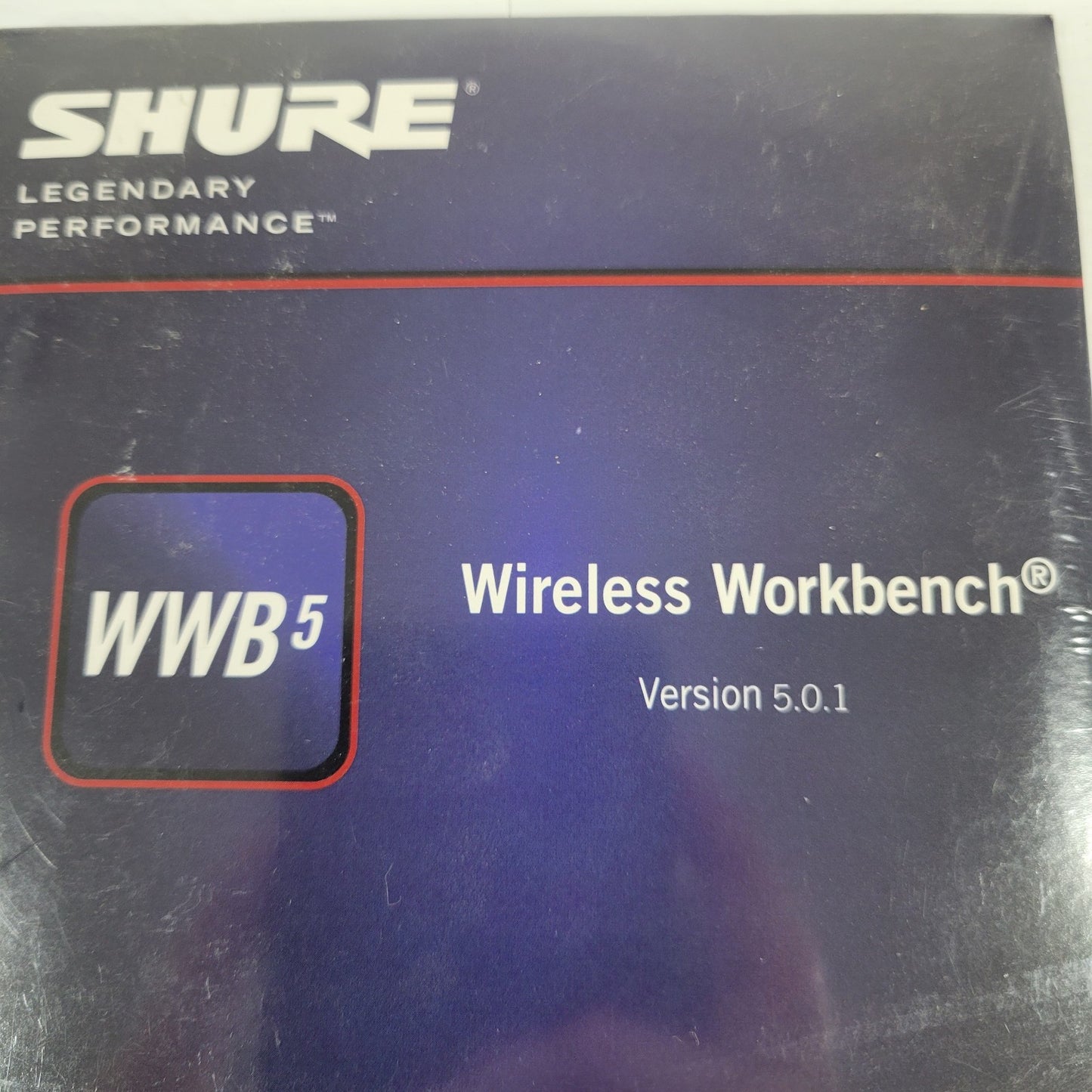 Shure WWB5 Wireless Wokbench Version 5.0.1 Software Install Disc CD 95E9098