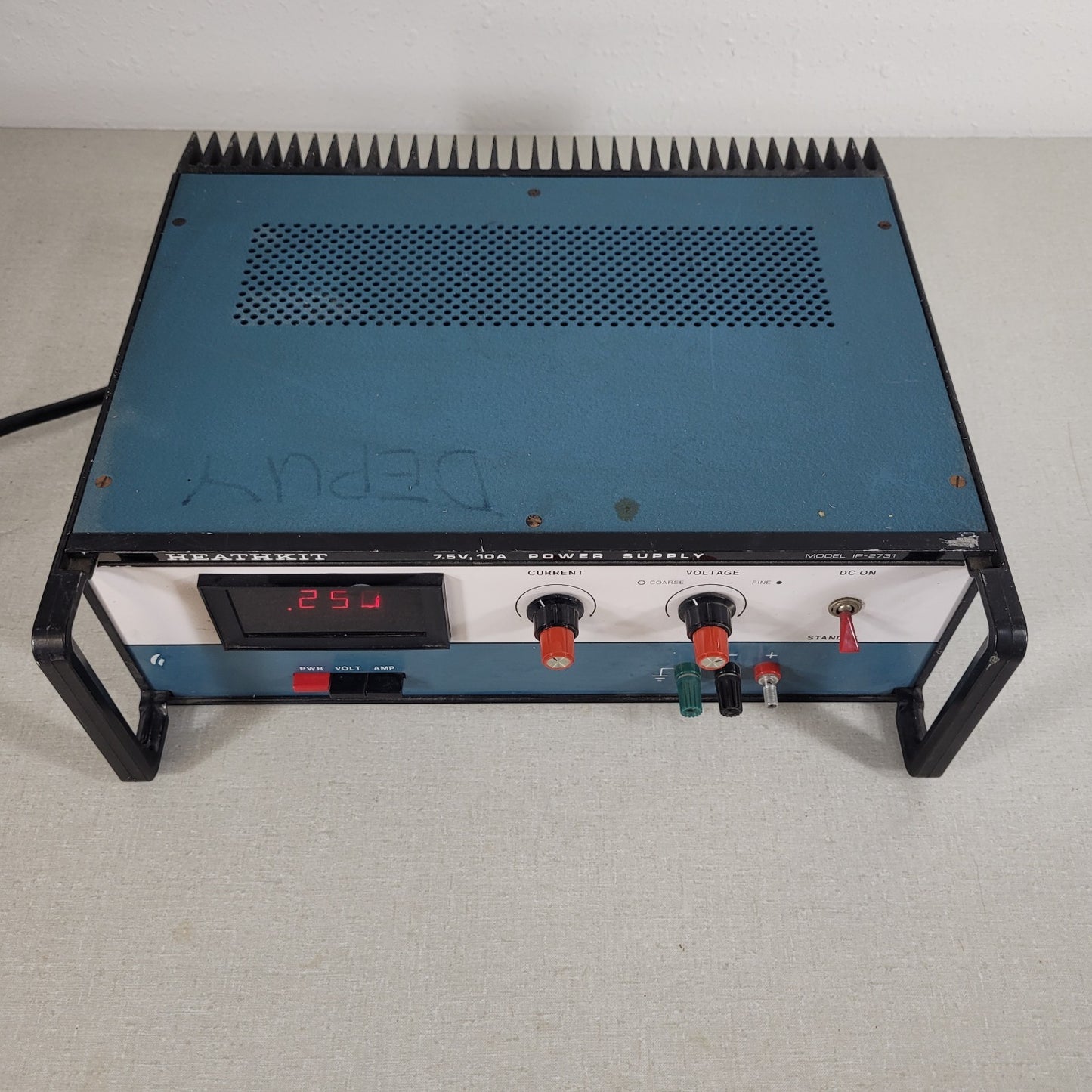 Heathkit HP-2731 DC Lab Bench Power Supply 7.5V 10A Adjustable Current Limiting