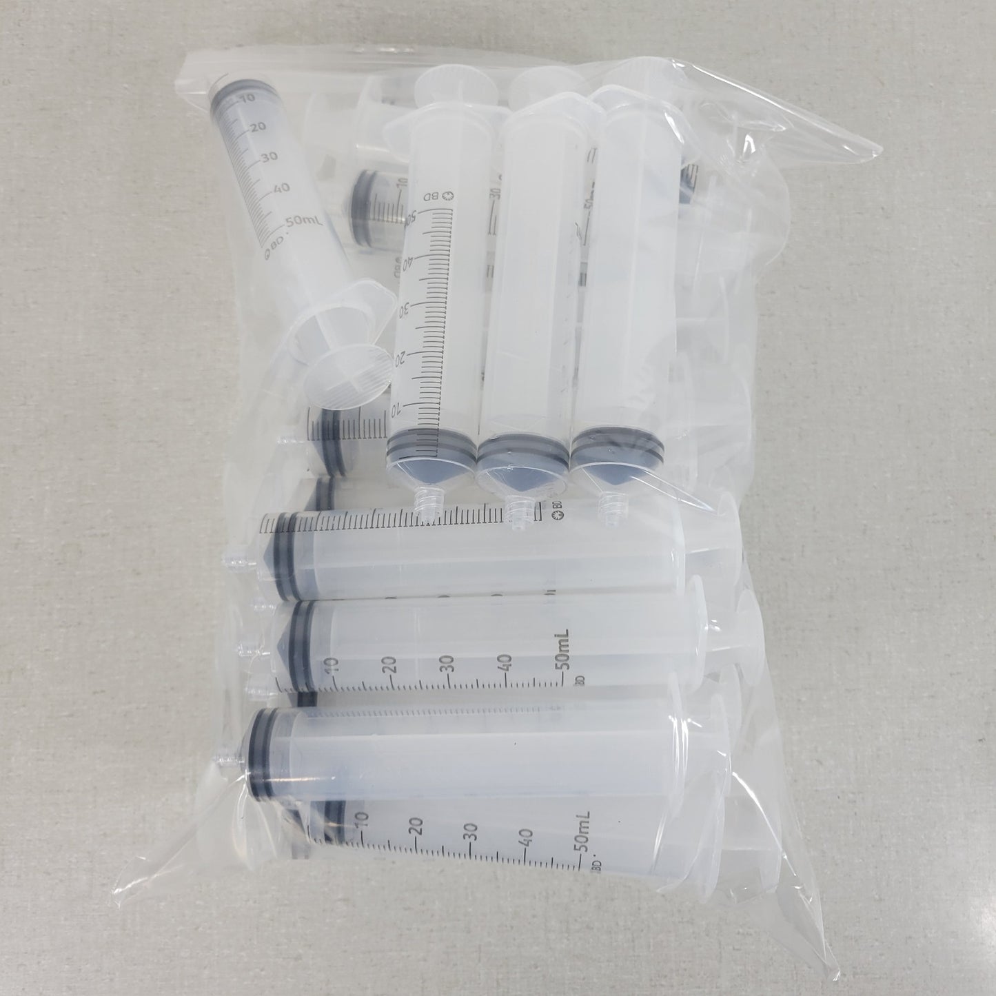 Becton-Dickinson BD EA301035 Luer-Lok Single Use Syringe 50mL, Pack of 40