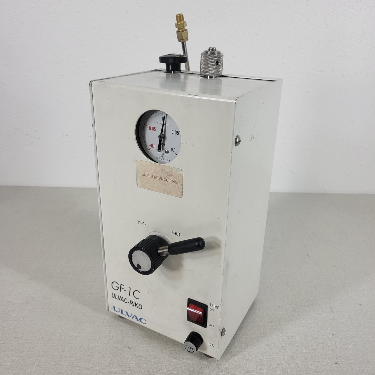 Ulvac-Riko GF-1C Pump High Vacuum ISO KF/NW25 Inlet Outlet Swagelok Valve