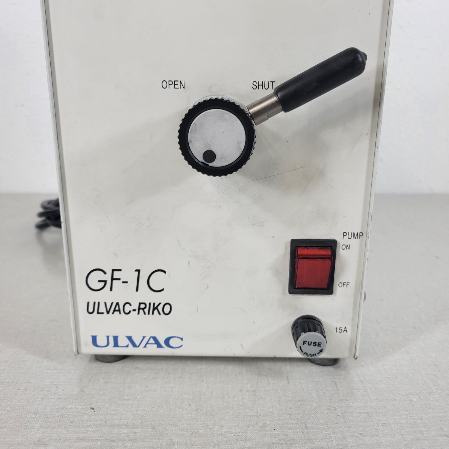 Ulvac-Riko GF-1C Pump High Vacuum ISO KF/NW25 Inlet Outlet Swagelok Valve