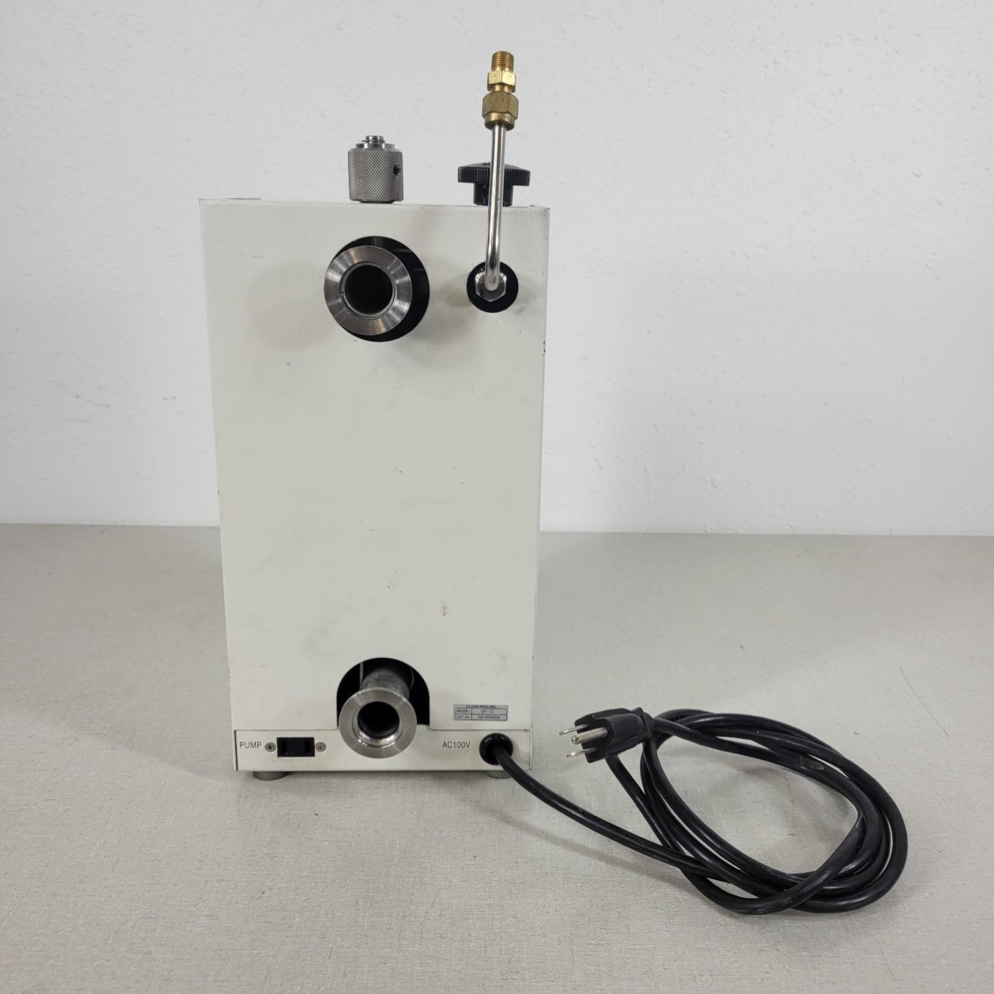 Ulvac-Riko GF-1C Pump High Vacuum ISO KF/NW25 Inlet Outlet Swagelok Valve