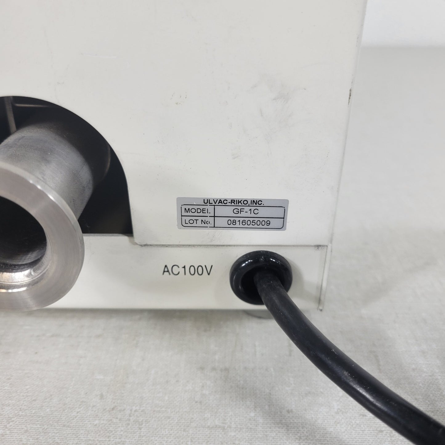 Ulvac-Riko GF-1C Pump High Vacuum ISO KF/NW25 Inlet Outlet Swagelok Valve