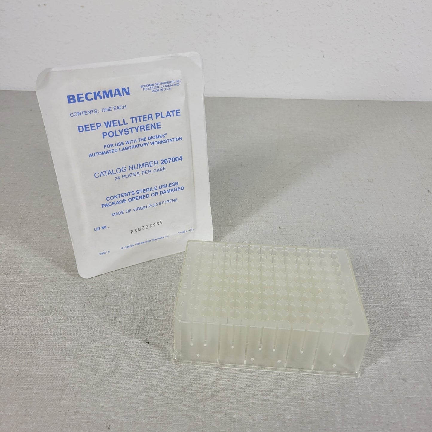 Beckman Coulter 267004 Deep Well Titer Plate Polystyrene Laboratory Pack of 5