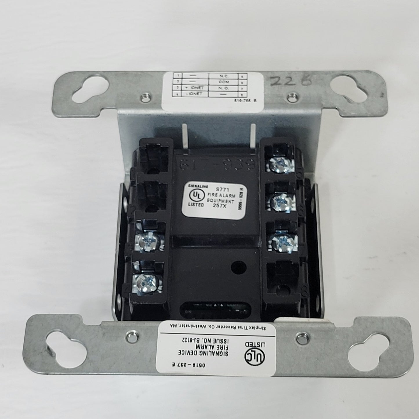 Simplex 4090-9002 Individual Addressable Relay Module BJ-8122