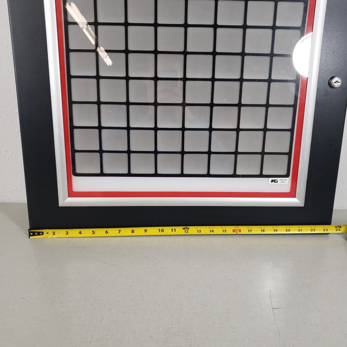 FCI ANN-BL-00 A-64 Backlit Tabular Annunciator 8x8 Grid RZA-A64 FACP Space Age