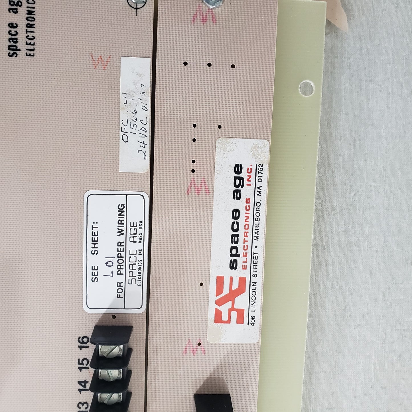 FCI ANN-BL-00 A-64 Backlit Tabular Annunciator 8x8 Grid RZA-A64 FACP Space Age