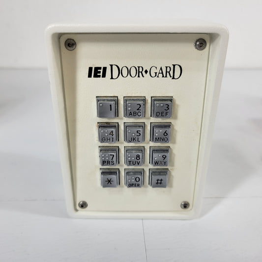 IEI Door-Gard Linear Security Keypad Outdoor Weather Heavy Duty Rugged White