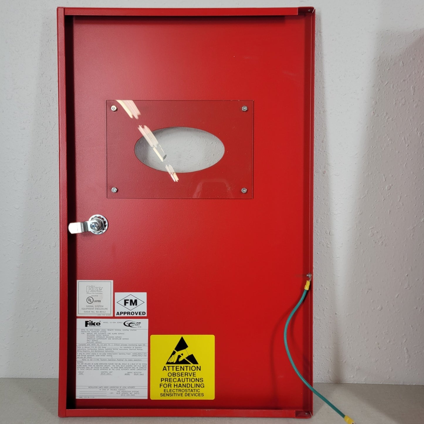 Fike Protection 10-2525 Fire Alarm System Control Panel Cabinet Cyber Cat 254