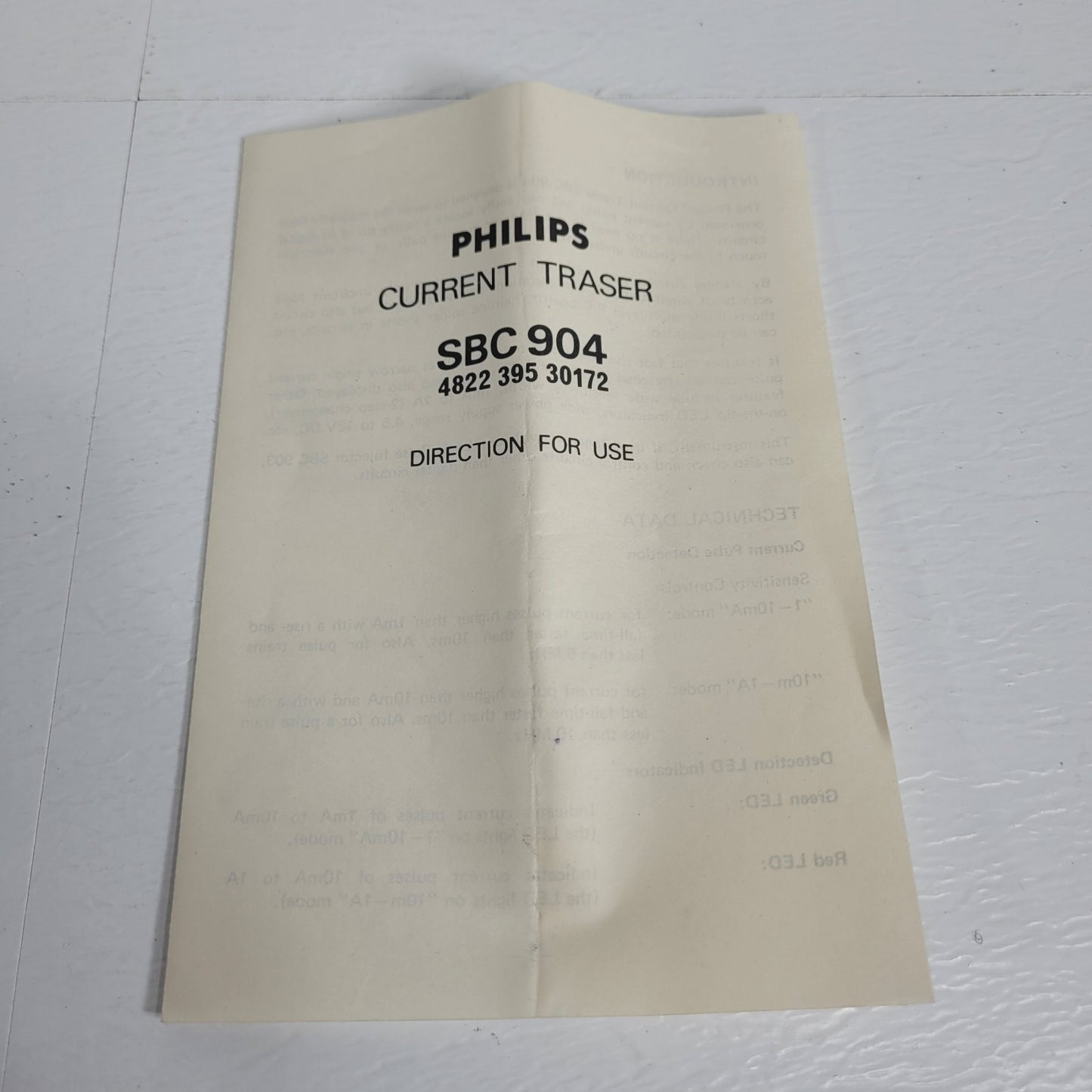Philips SBC 904 Current Tracer Magnetic Field Pulse and Digital Logic Probe