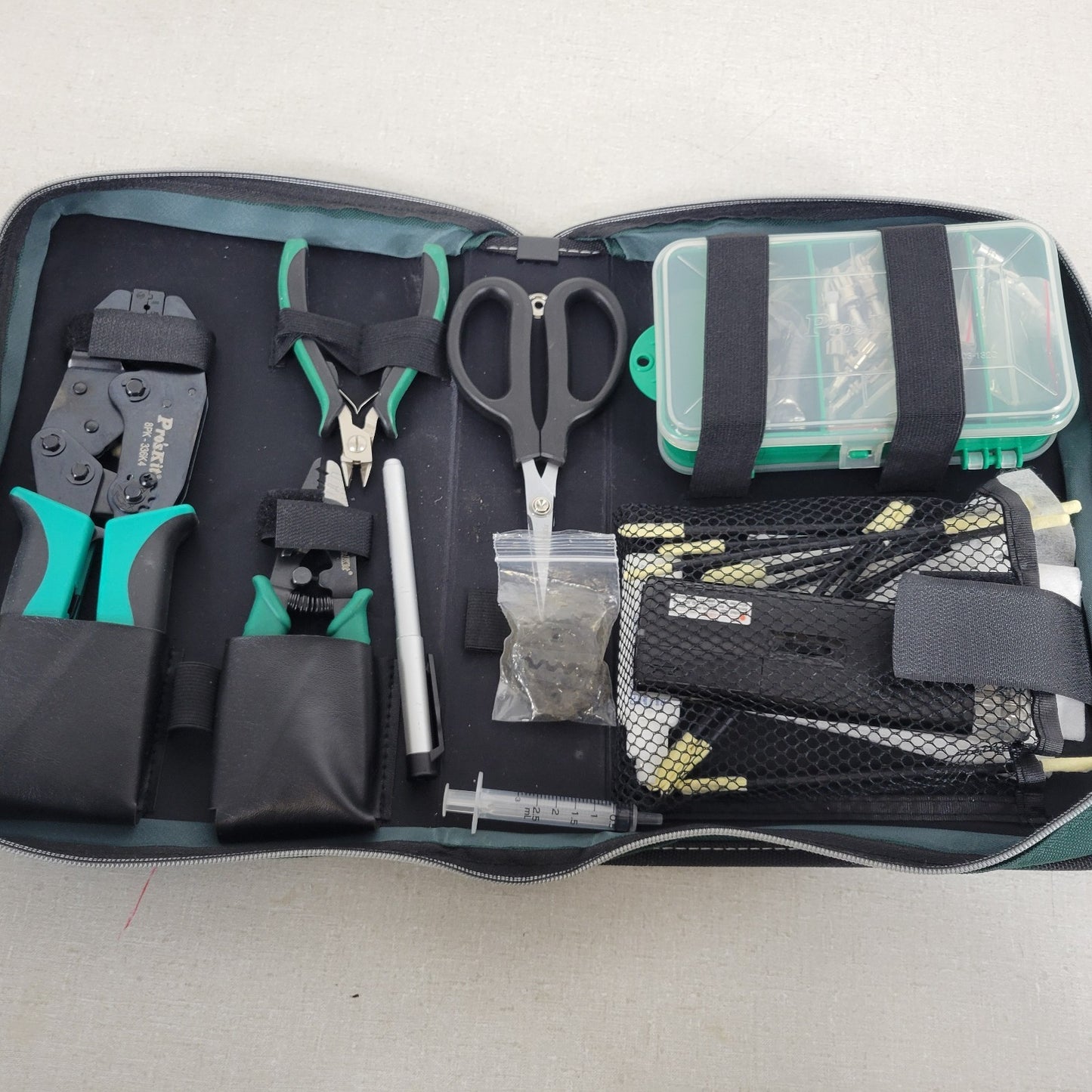 Pro'sKit PK-6942 Fiber Optic Tool Kit Eclipse with 2.5 mm VFL Terminals Crimper
