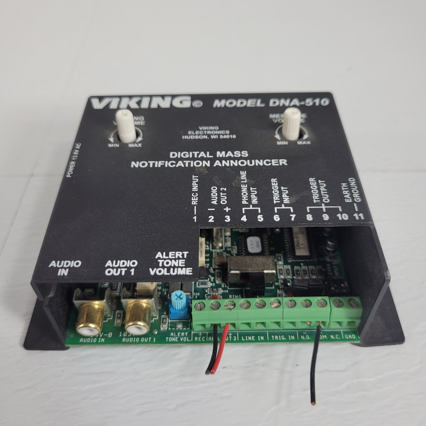 Viking Electronics DNA-510 Digital Mass Notification Announcer 13.8V AC