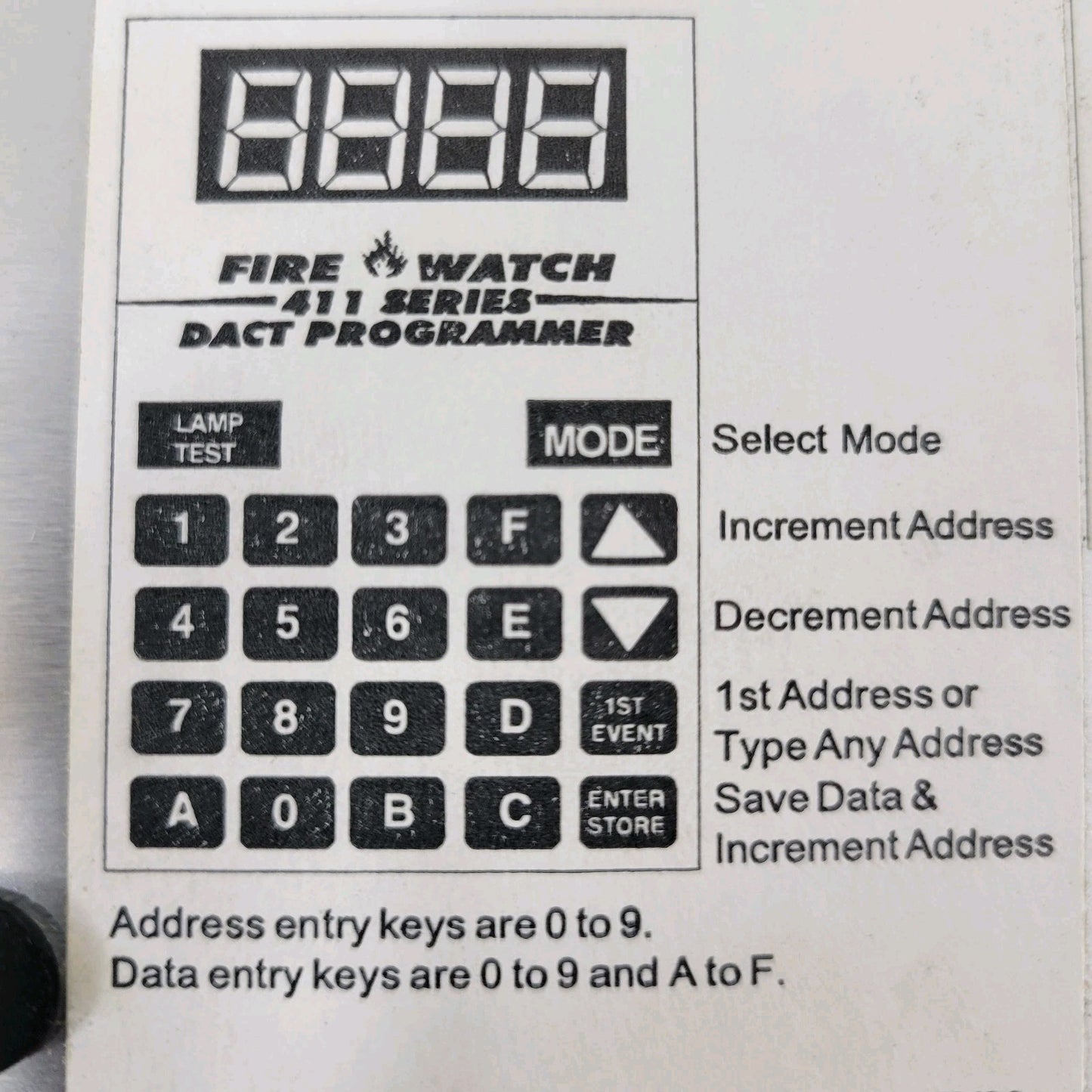 Fire-Lite PRO-411 UD DACT Handheld Programmer Fire Alarm With Documentation