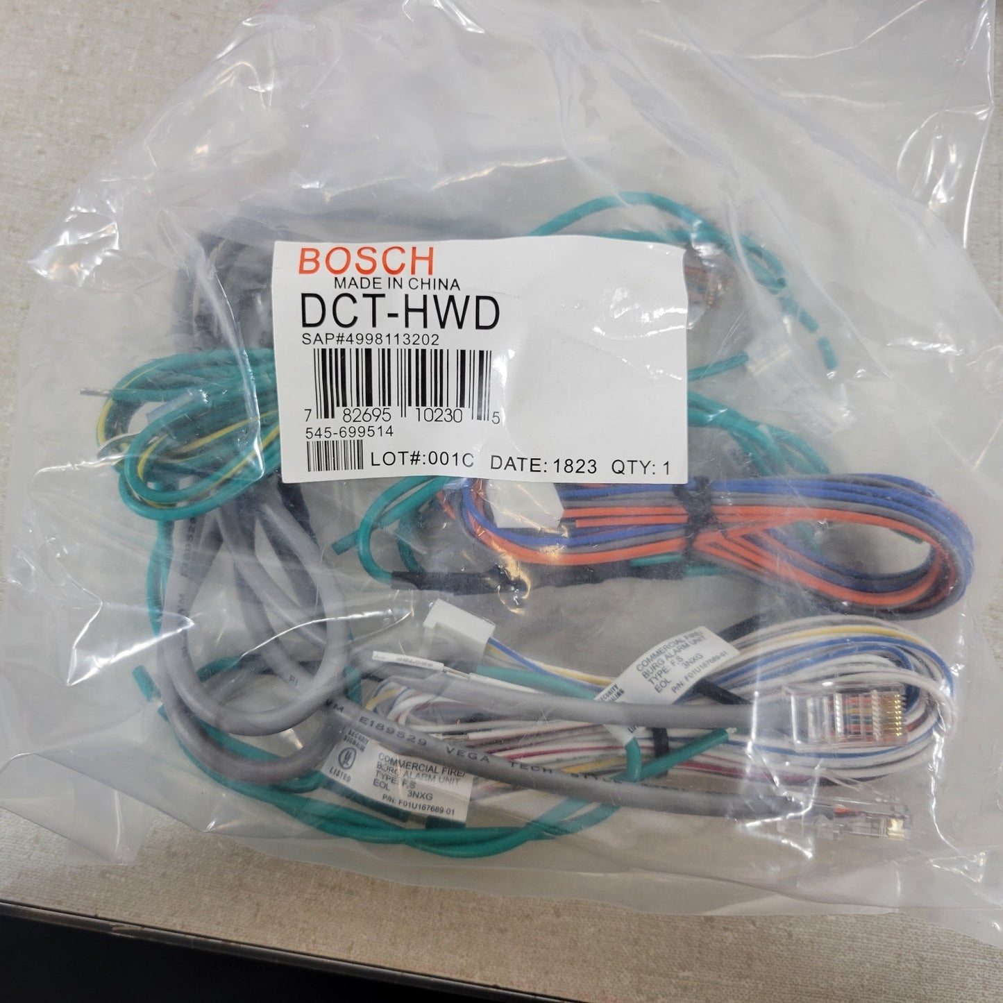 Bosch FPT-DACT Communicator Box Dialer HOUSING With All Cables Fire Alarm Red
