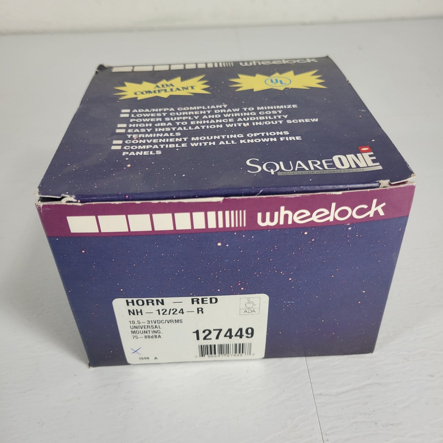 Wheelock NH-12/24-R Horn Red 10.5-31VDC/VRMS Universal Mounting