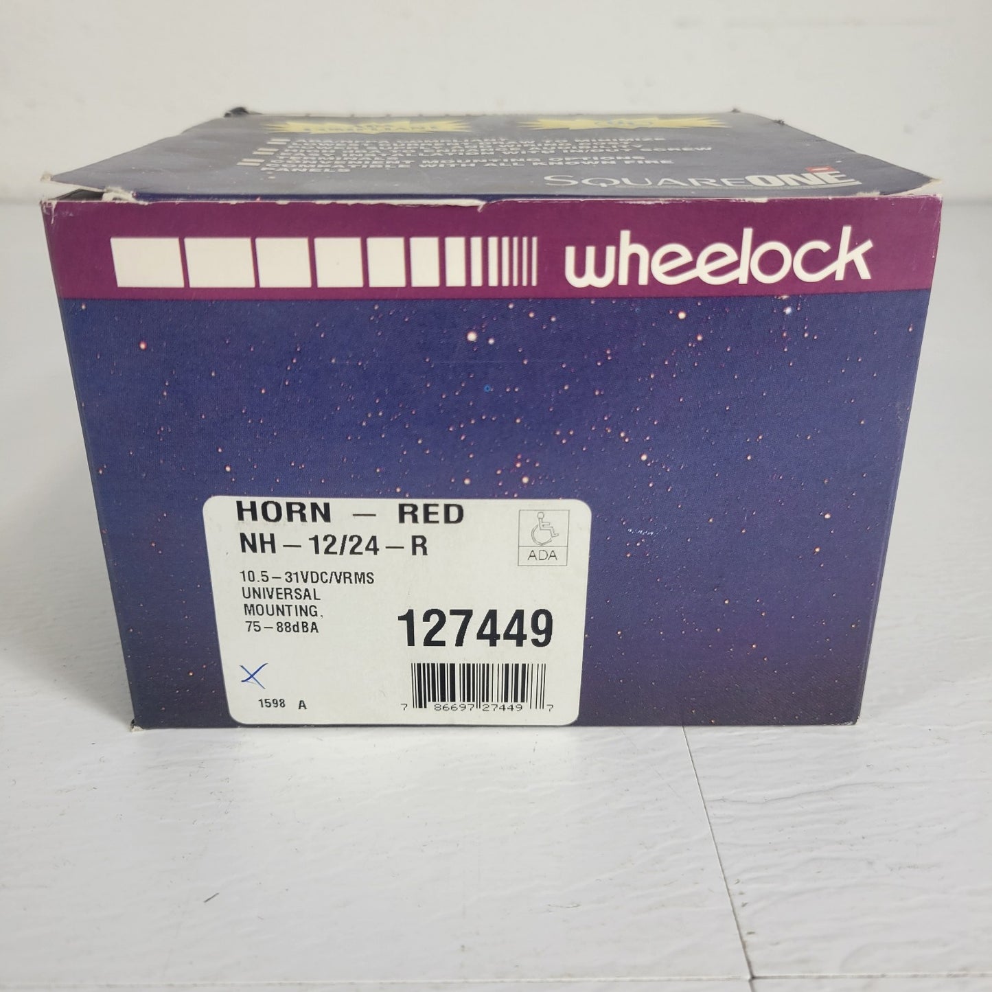 Wheelock NH-12/24-R Horn Red 10.5-31VDC/VRMS Universal Mounting