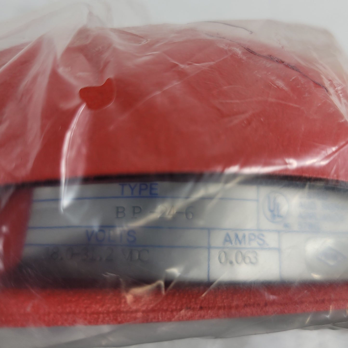 Fire Control Instruments FCI BP-24-6 Red Alarm Bell 18 to 31.2 VDC 0.063A