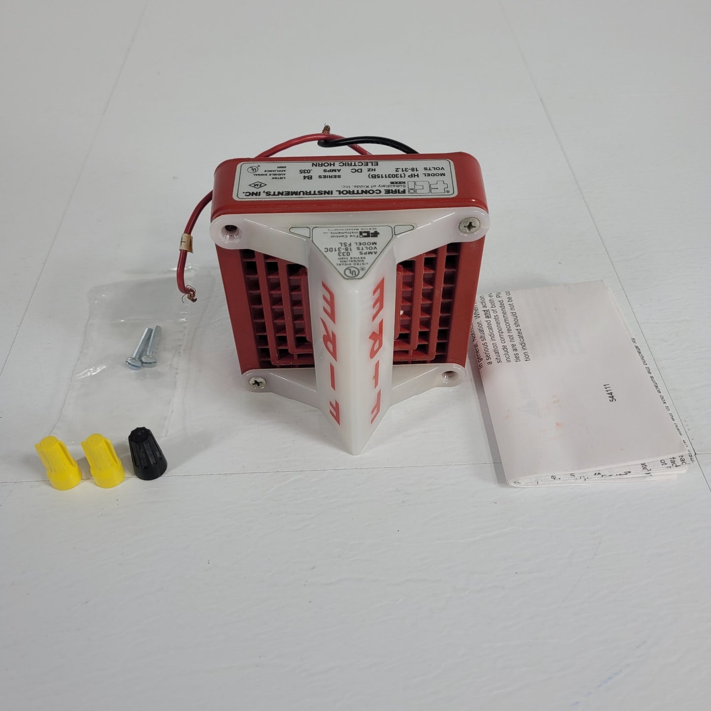 FCI HP 1303115B Electric Horn 18-31.2V w/ FSL Listed Visual Signaling Device