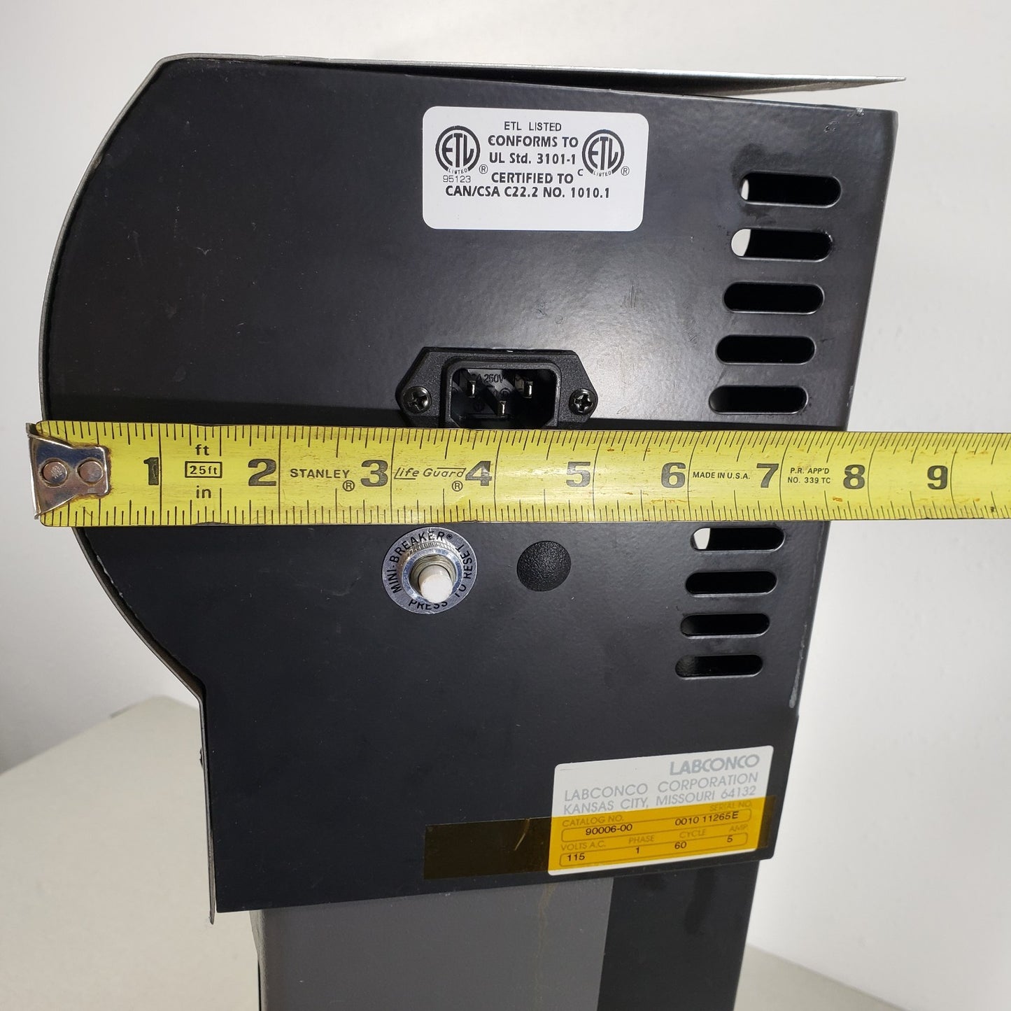 Labconco Water Pro PS 9000600 Filter Purifier HPLC H2O Polishing Station