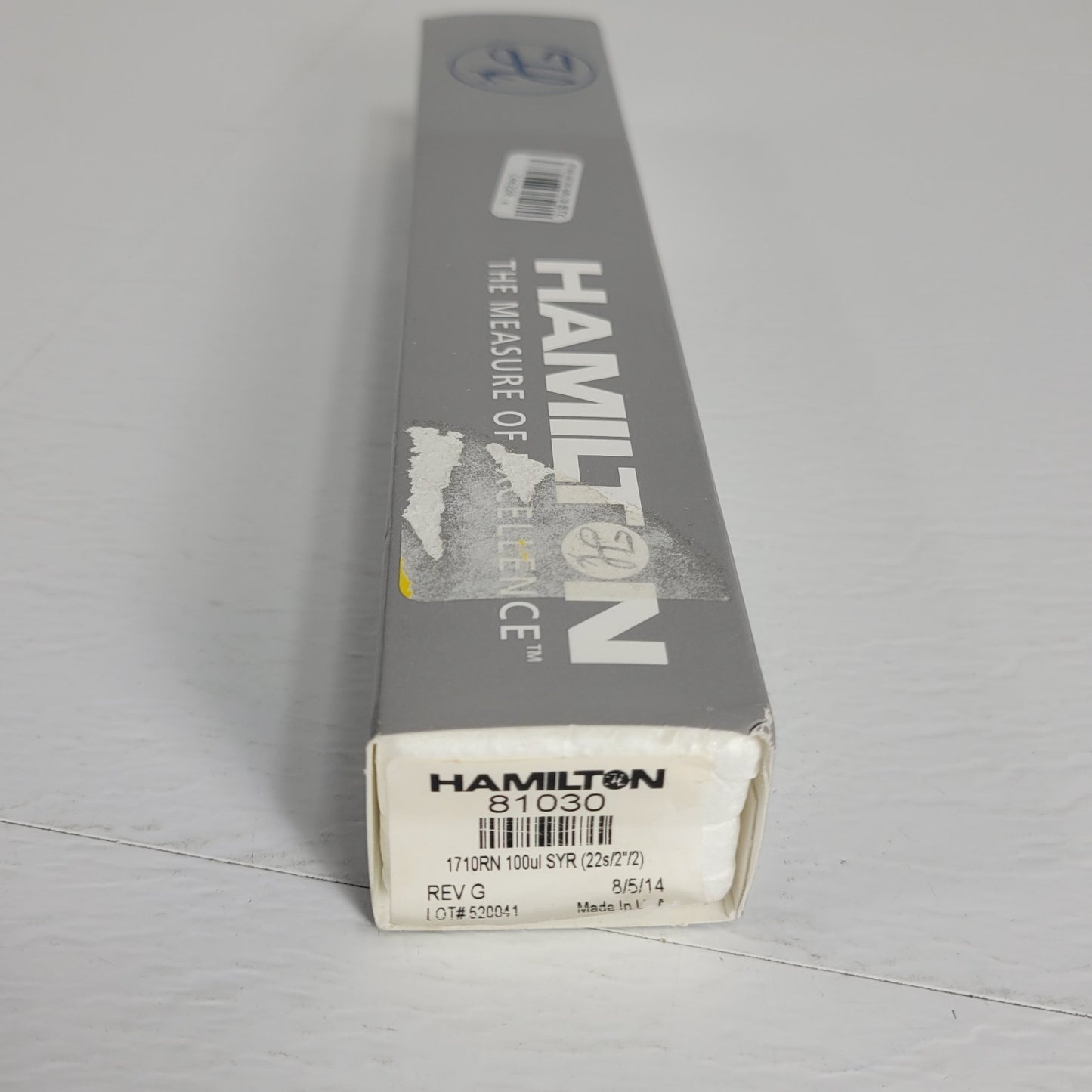 Hamilton 100 µL Microliter #1710 Removeable Gastight