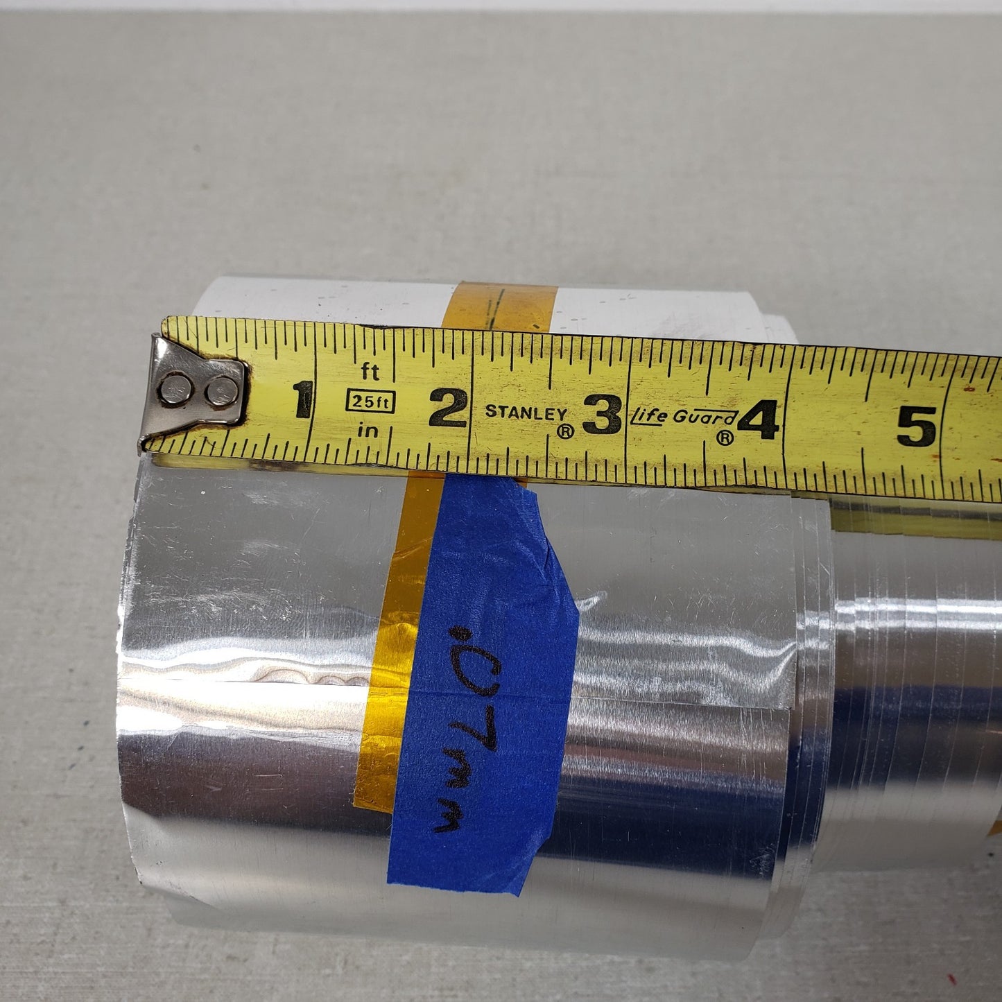 Steel Shim Stock Roll 4" x 100' 0.07mm Thick