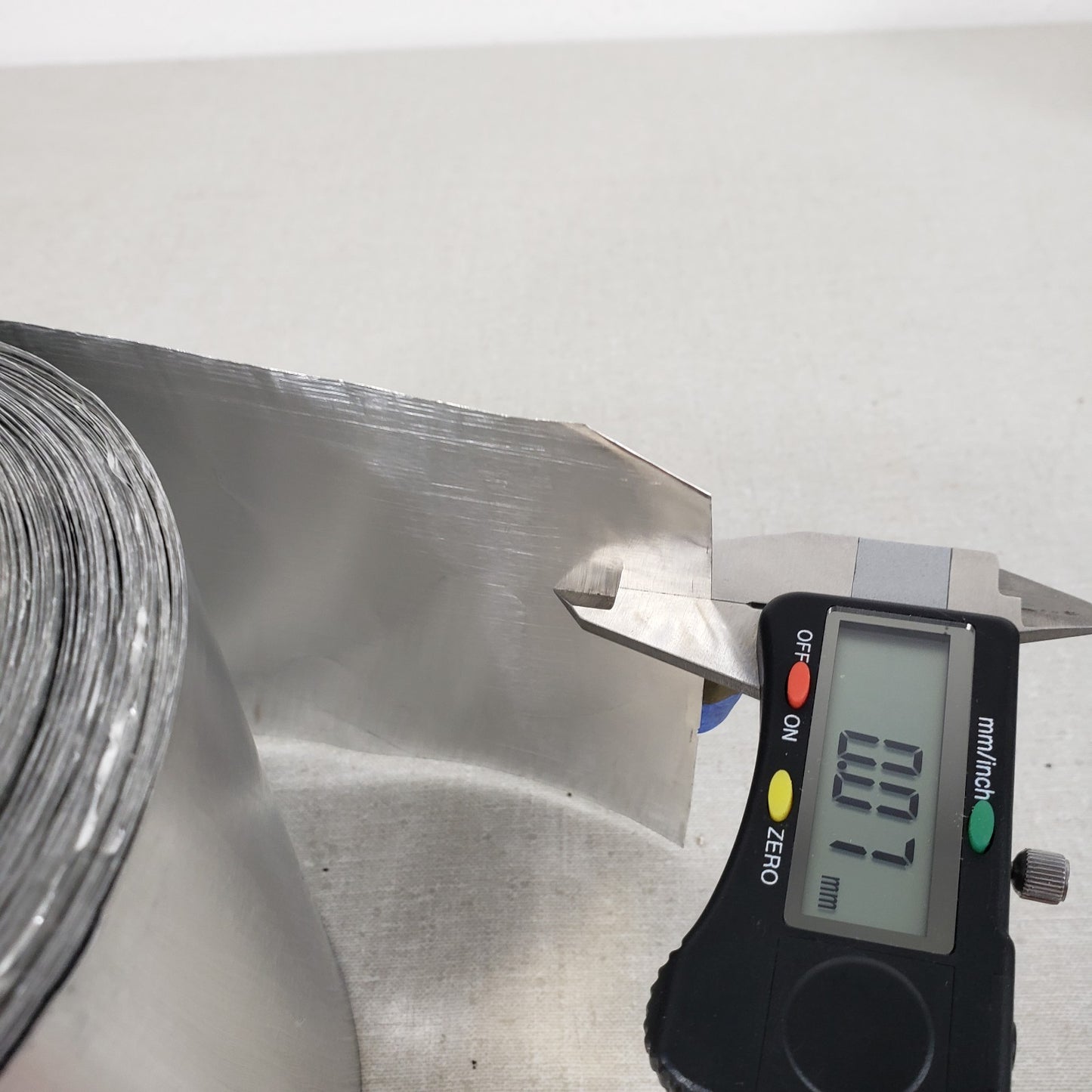 Steel Shim Stock Roll 4" x 500' 0.07mm Thick