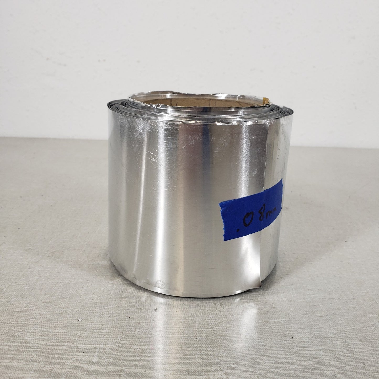 Steel Shim Stock Roll 4" x 150' 0.08mm Thick
