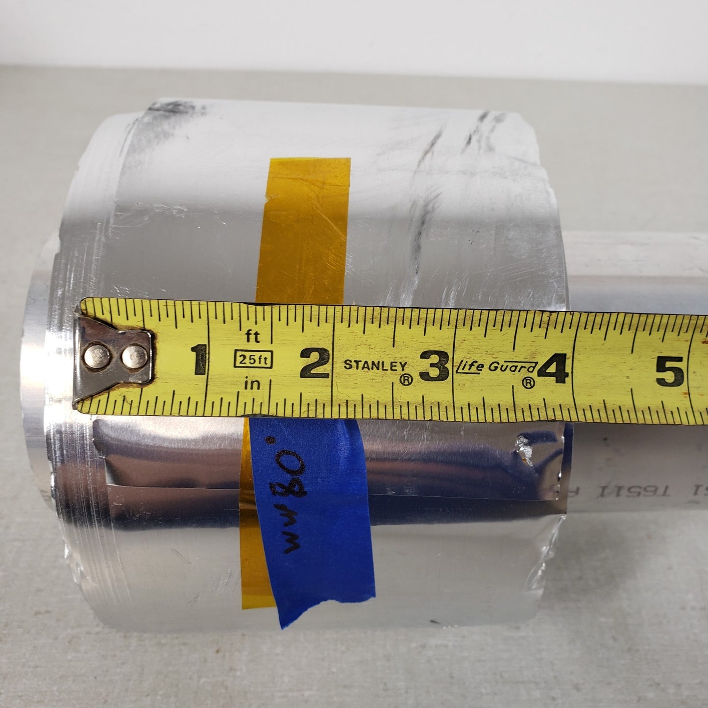 Steel Shim Stock Roll 4" x 600' 0.08mm Thick