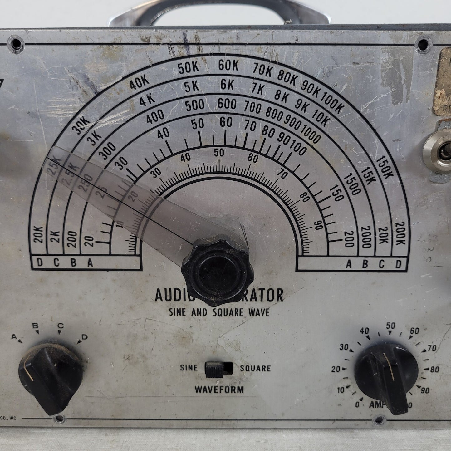 Vintage EICO 377 Sine & Square Wave Audio Generator 0-100