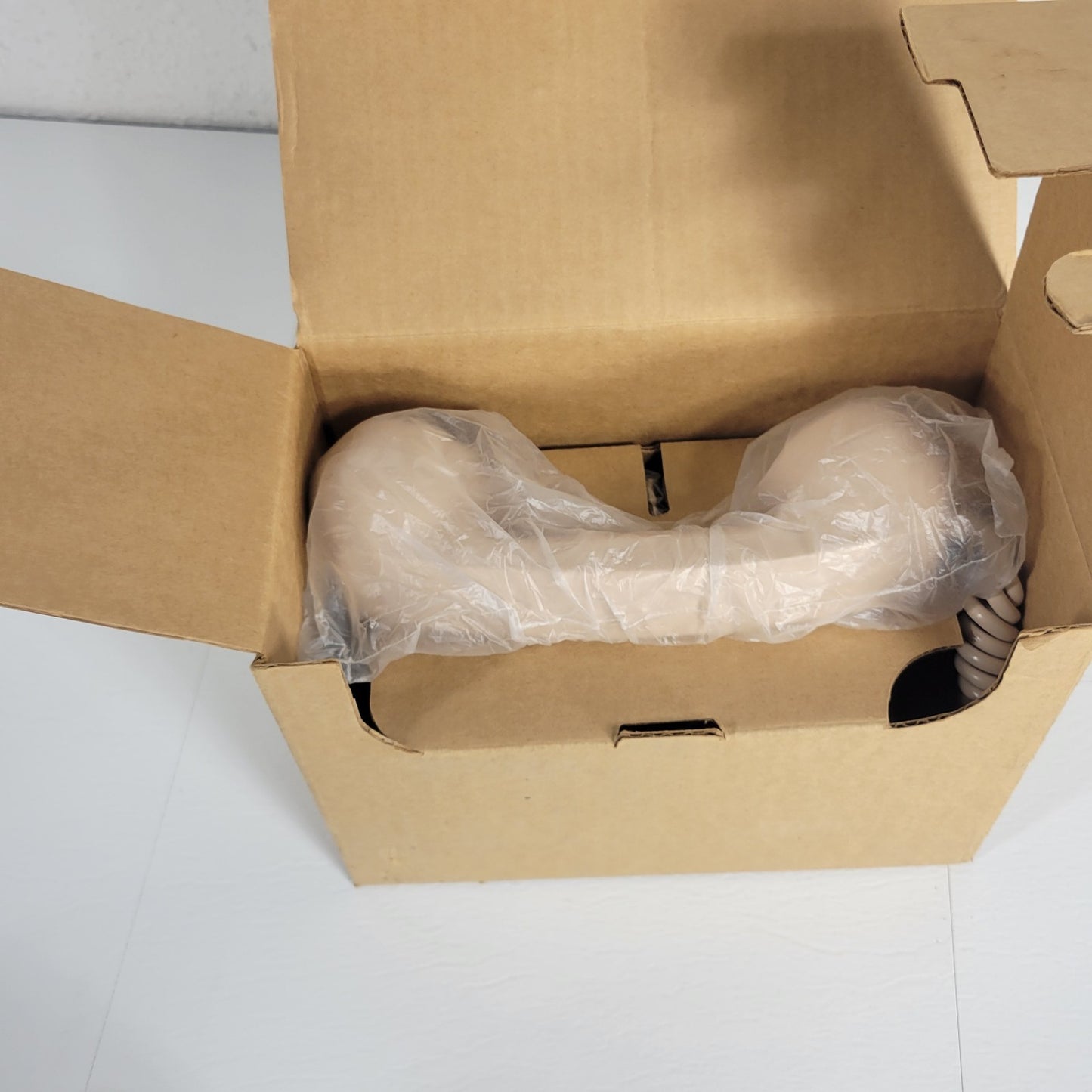 Lowell TCA2-BG Vintage Telephone Handset Hookswitch Tan Wall Mount Plate