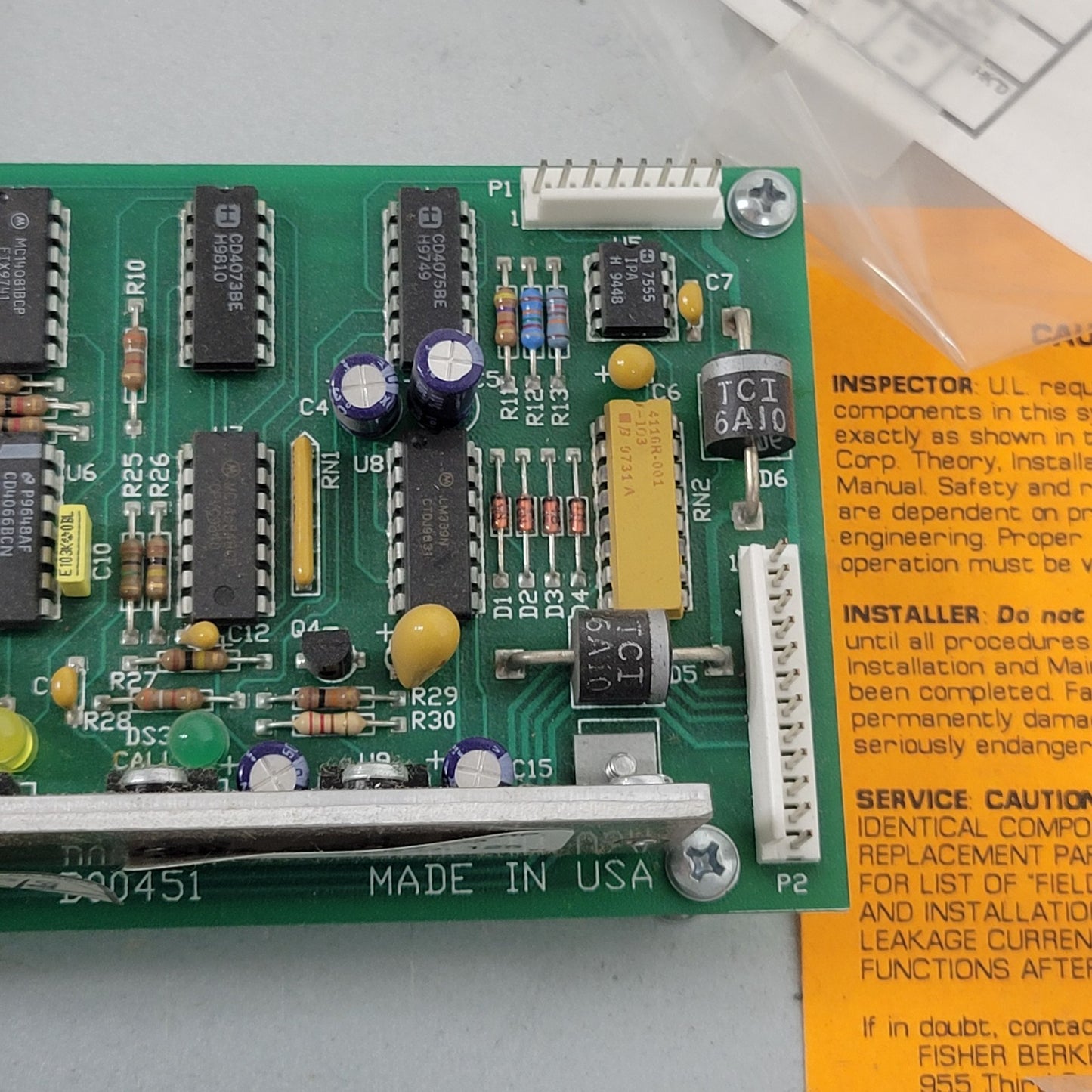 Fisher Berkely PCA-HV-CL Central Logic Board With Box Enclosure HVT-1 B00330-00