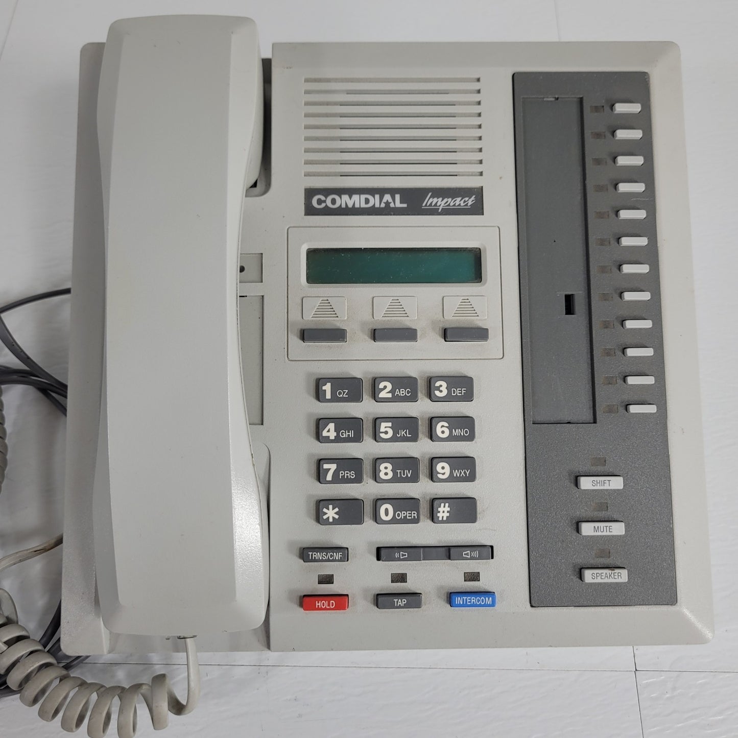 Comdial 8012S-PT Impact Platinum Grey 12 Button Digital Telephone & Speakerphone